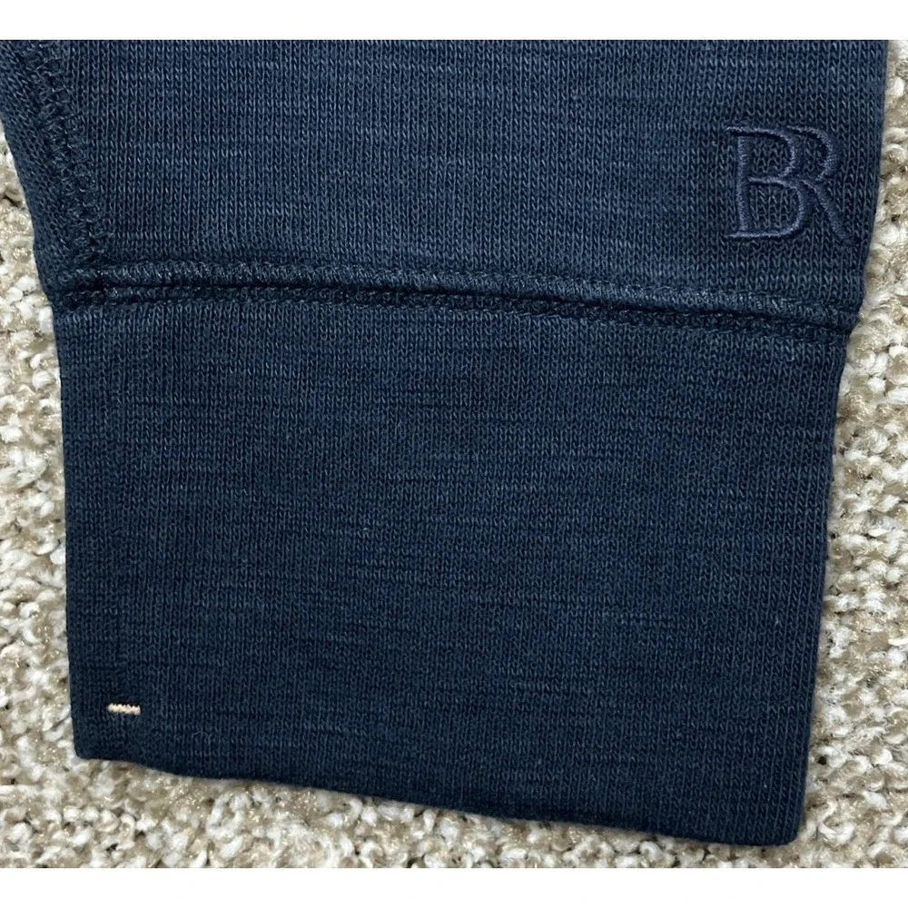 Banana Republic Men's Slub Double Knit Henley Shirt Navy Blue Size XL NEW